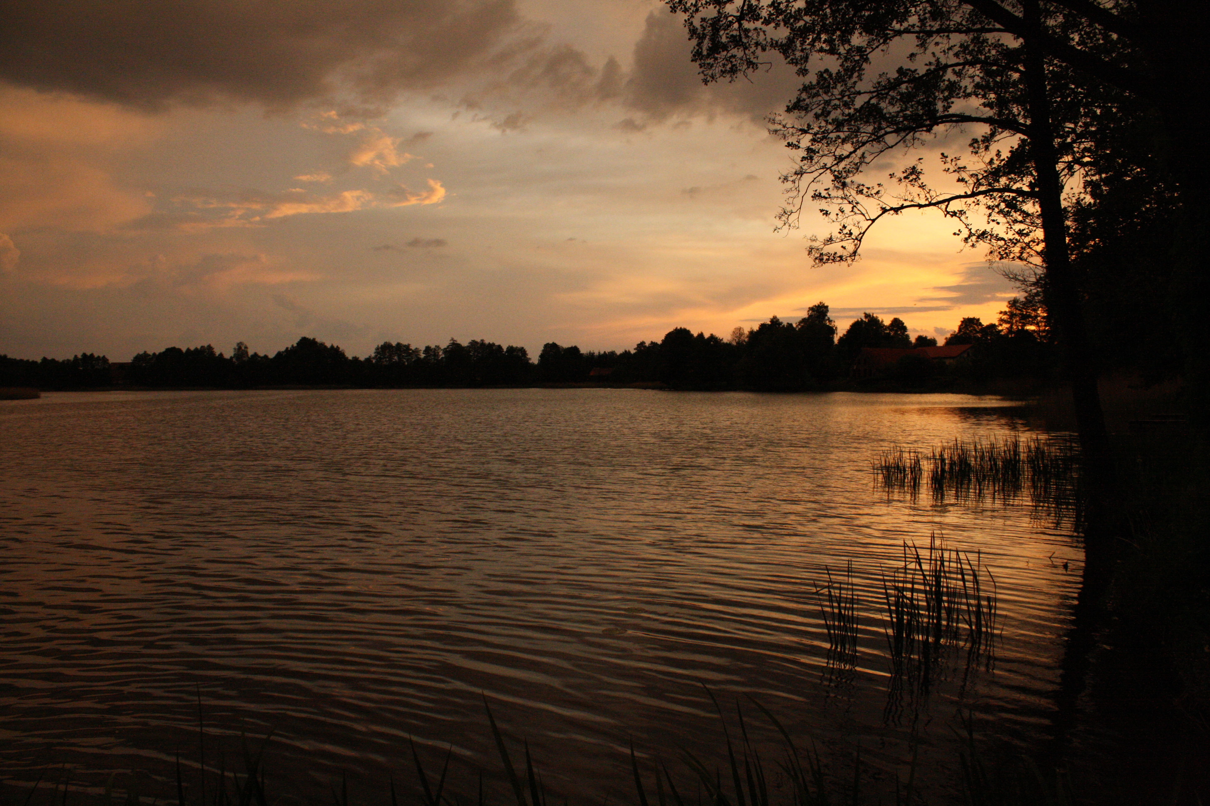 jezioro, czarna_kuta, zachód-słońca, widok